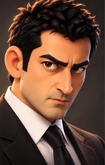 Approved cartoon portrait of Ezel